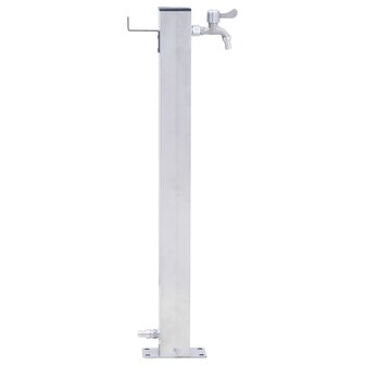 Waterzuil vierkant 60 cm roestvrij staal 3