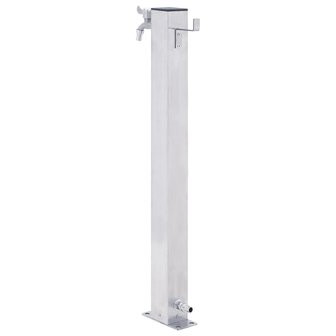 Waterzuil vierkant 60 cm roestvrij staal 4