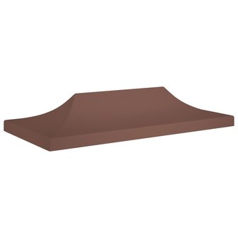 Partytentdak 270 g/m&sup2; 6x3 m bruin 1