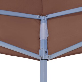 Partytentdak 270 g/m&sup2; 6x3 m bruin 5