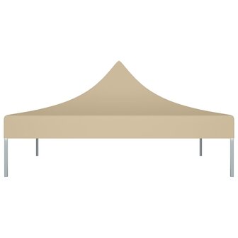 Partytentdak 270 g/m&sup2; 2x2 m beige  3