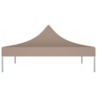 Partytentdak 270 g/m&sup2; 2x2 m taupe  3