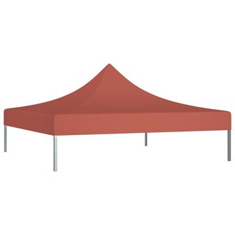 Partytentdak 270 g/m&sup2; 2x2 m terracotta  2