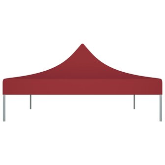 Partytentdak 270 g/m&sup2; 4x3 m bordeauxrood 4