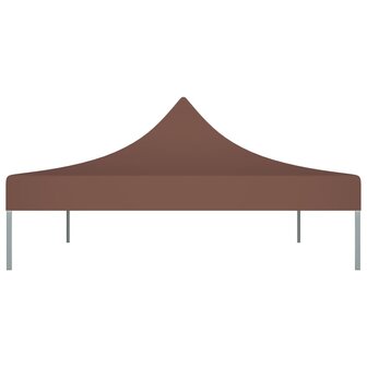 Partytentdak 270 g/m&sup2; 4x3 m bruin 4