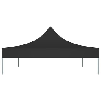 Partytentdak 270 g/m&sup2; 4x3 m zwart 4