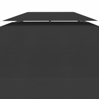 Prieeldak 2-laags 310 g/m&sup2; 4x3 m zwart 4