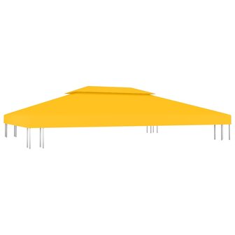 Prieeldak 2-laags 310 g/m&sup2; 4x3 m geel 2