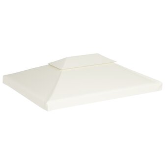 Vervangend tentdoek prieel 310 g/m&sup2; 3x4 m cr&egrave;mewit 2