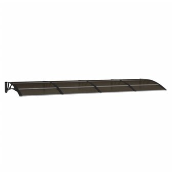 Deurluifel 300x100 cm polycarbonaat zwart 2