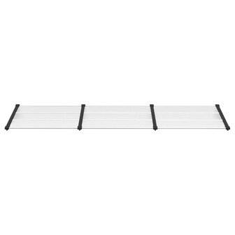 Deurluifel 297,5x90 cm polycarbonaat zwart en transparant 3