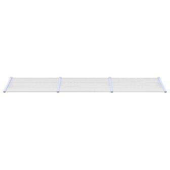 Deurluifel 358,5x90 cm polycarbonaat grijs en transparant 3