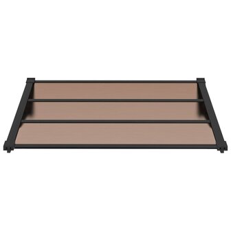 Deurluifel 122x90 cm polycarbonaat zwart 3