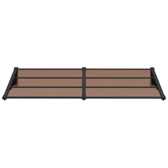 Deurluifel 199x90 cm polycarbonaat zwart 3