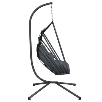 Hangstoel met standaard staal antracietkleurig 5