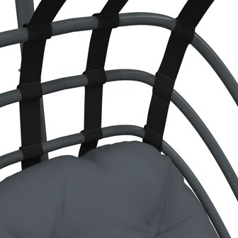 Hangstoel met standaard staal antracietkleurig 7