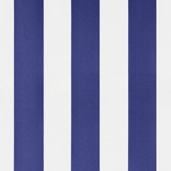 Luifel vrijstaand 600x300 cm stof en staal blauw en wit 10