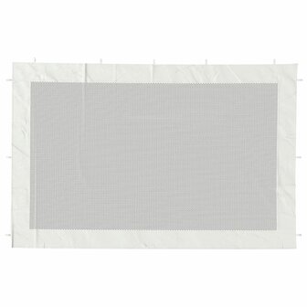 Tentwanden 2 st gaas wit en zwart  3