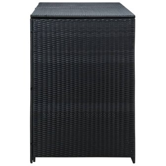 Containerberging dubbel 148x80x111 cm poly rattan zwart  3