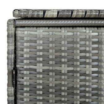 Containerberging dubbel 148x77x111 cm poly rattan antraciet   6