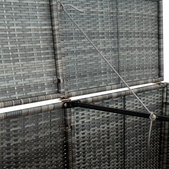 Containerberging dubbel 148x77x111 cm poly rattan antraciet   7