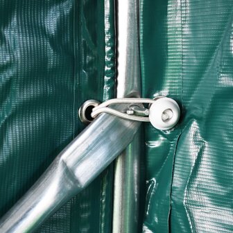 Garagetent 2,4x2,4 m PVC groen 6