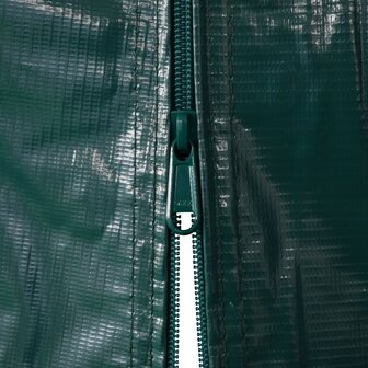 Garagetent 2,4x2,4 m PVC groen 9