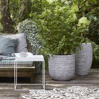 Capi Bloempot Nature Rib 35x34 cm ivoorkleurig KOFI932  3