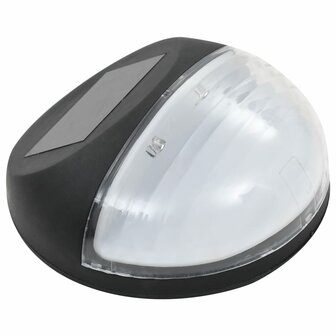 LED-wandlampen solar rond zwart 12 st 4