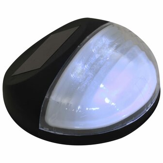 LED-wandlampen solar rond zwart 12 st 6
