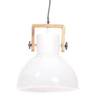 Hanglamp industrieel rond 25 W E27 40 cm wit 3