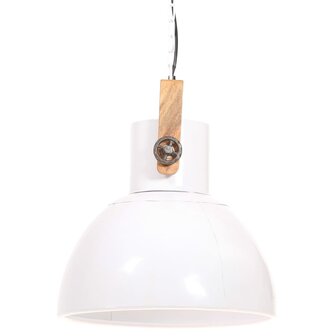 Hanglamp industrieel rond 25 W E27 40 cm wit 4