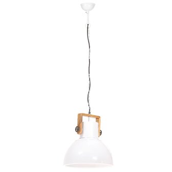 Hanglamp industrieel rond 25 W E27 40 cm wit 5