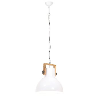 Hanglamp industrieel rond 25 W E27 40 cm wit 6
