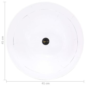 Hanglamp industrieel vintage rond 25 W E27 41 cm wit 10
