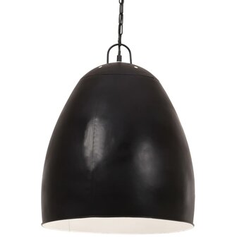 Hanglamp industrieel rond 25 W E27 42 cm zwart 1