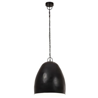 Hanglamp industrieel rond 25 W E27 42 cm zwart 3