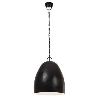 Hanglamp industrieel rond 25 W E27 42 cm zwart 4