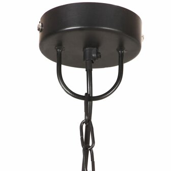 Hanglamp industrieel rond 25 W E27 42 cm zwart 6