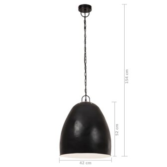 Hanglamp industrieel rond 25 W E27 42 cm zwart 9