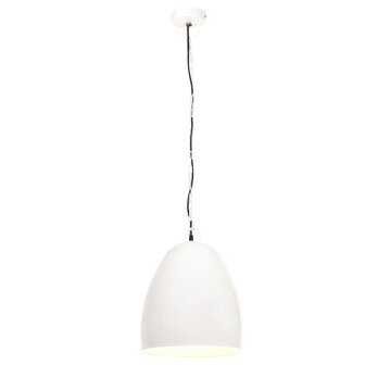 Hanglamp industrieel rond 25 W E27 42 cm wit 4