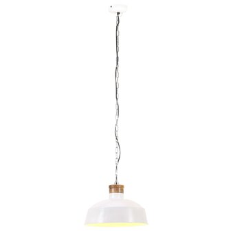 Hanglamp industrieel E27 58 cm wit 2