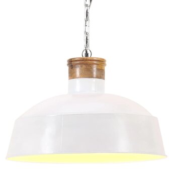 Hanglamp industrieel E27 42 cm wit 1