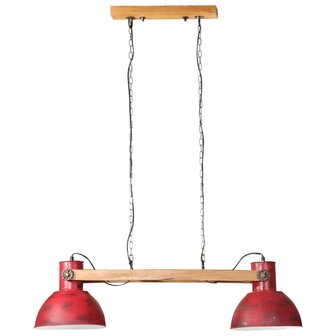 Hanglamp 25 W E27 85x28x109 cm verweerd rood 3