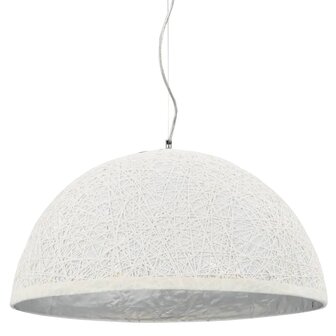 Hanglamp E27 &Oslash;50 cm wit en zilver 1