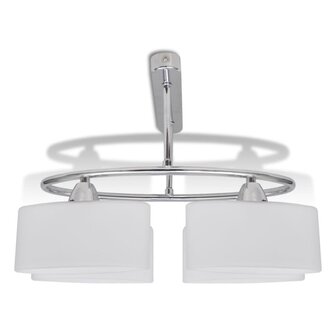 Plafondlamp met ellips glazen kapjes (4 x E14) 3