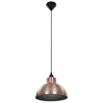Plafondlampen halve bolvorm koperkleurig 2 st 4