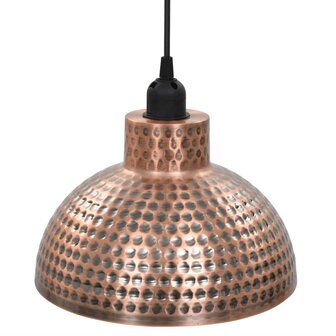 Plafondlampen halve bolvorm koperkleurig 2 st 5