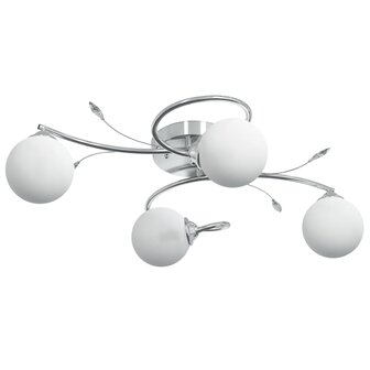 Plafondlamp met glasbollen rond 4xG9 2