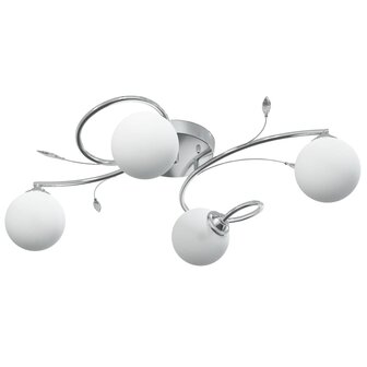 Plafondlamp met glasbollen rond 4xG9 4